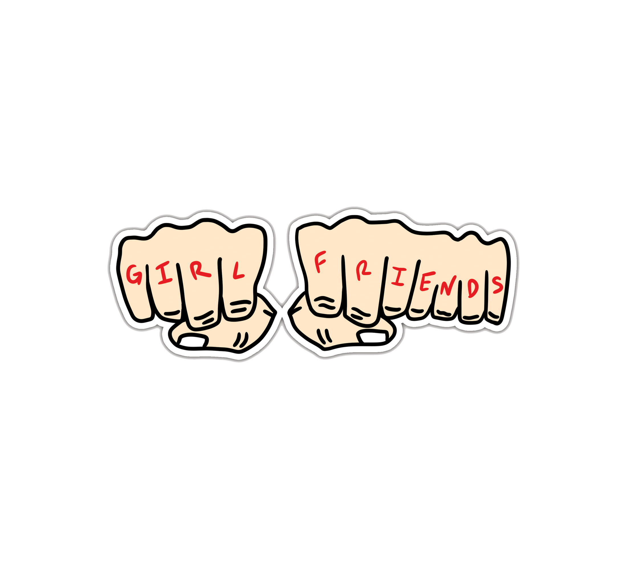 Knuckles Sticker – Girlfriends