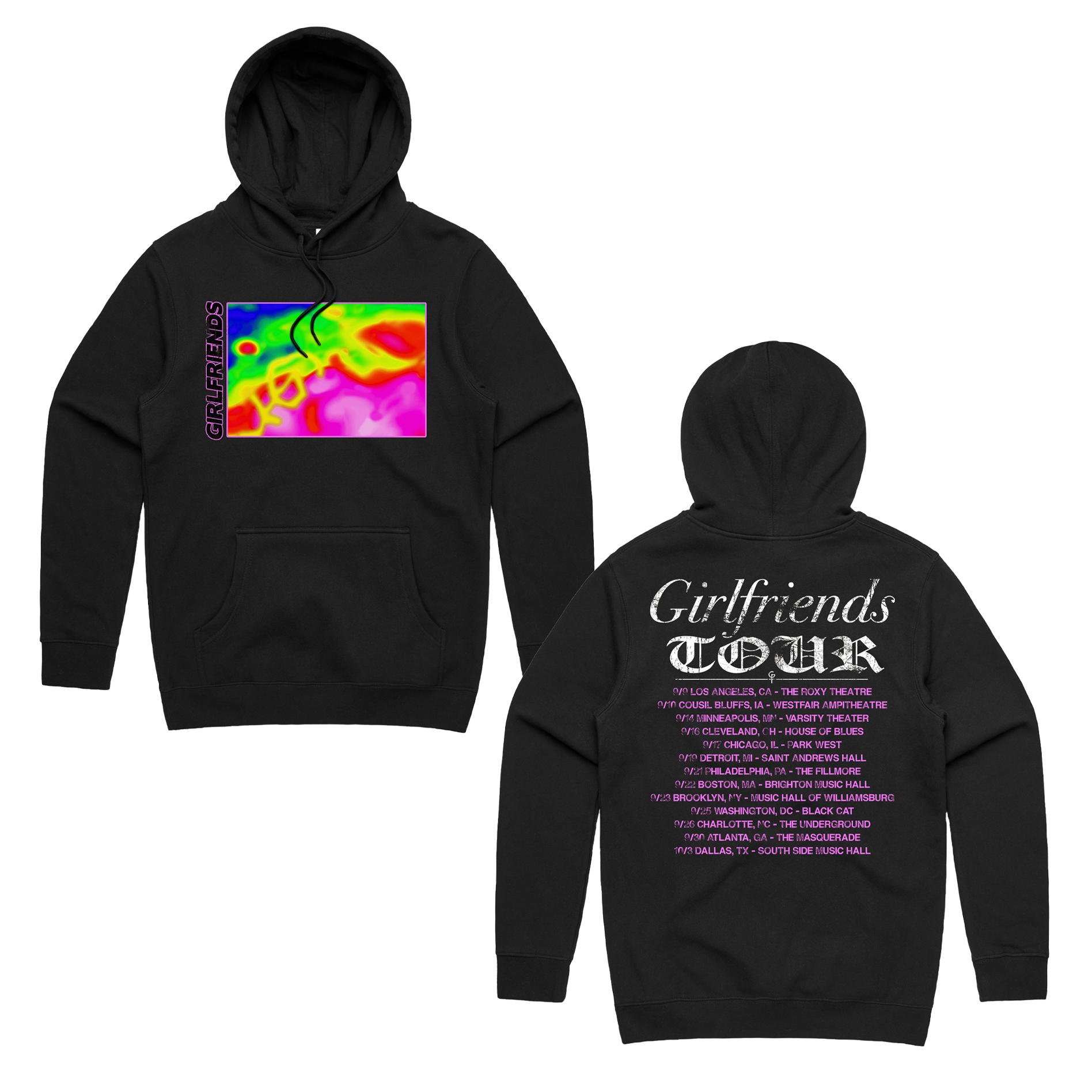 Girlfriends Internet Killed Tour Hoodie Black